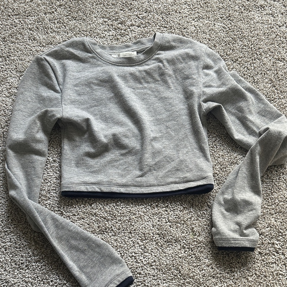 Zara cropped double lined